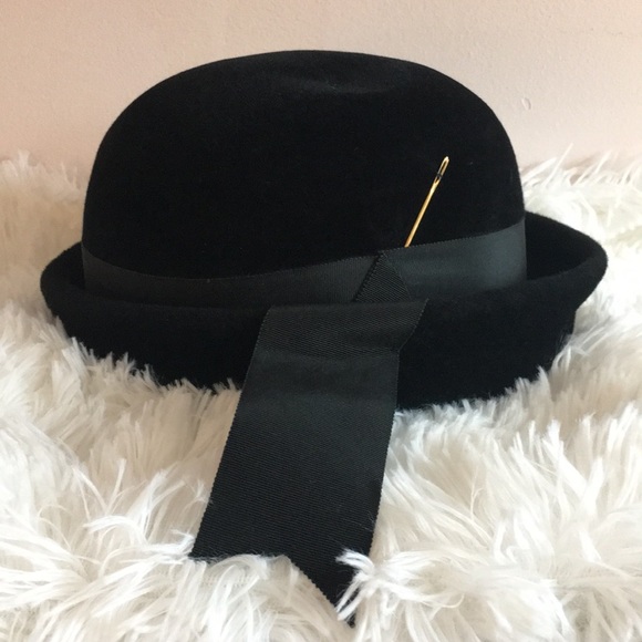 Vintage Accessories - Merrimac black hat (M)